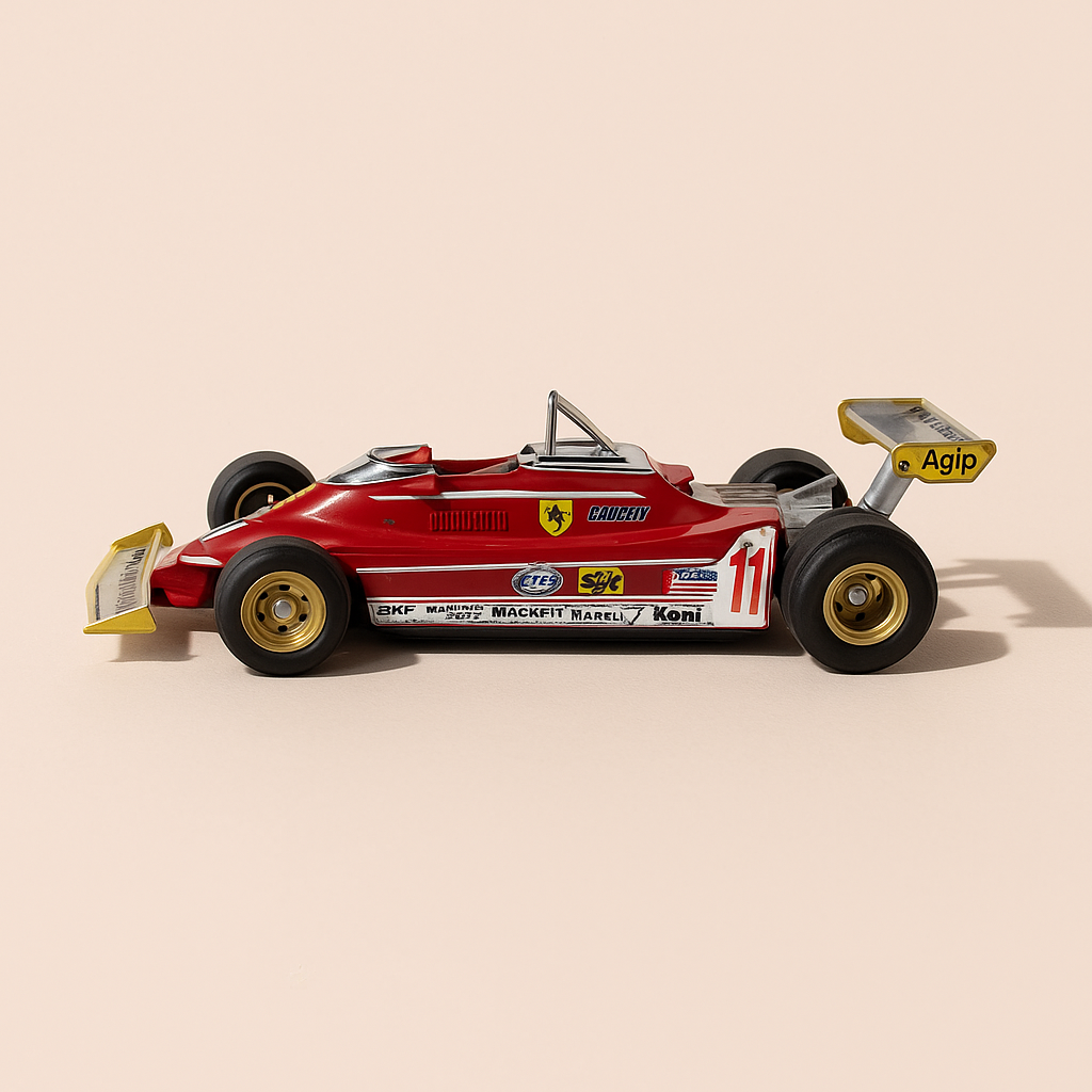 Ferrari 312 T4 rouge numéro 11 de 1979 - Formule 1 (Altaya) - Image haute qualité
