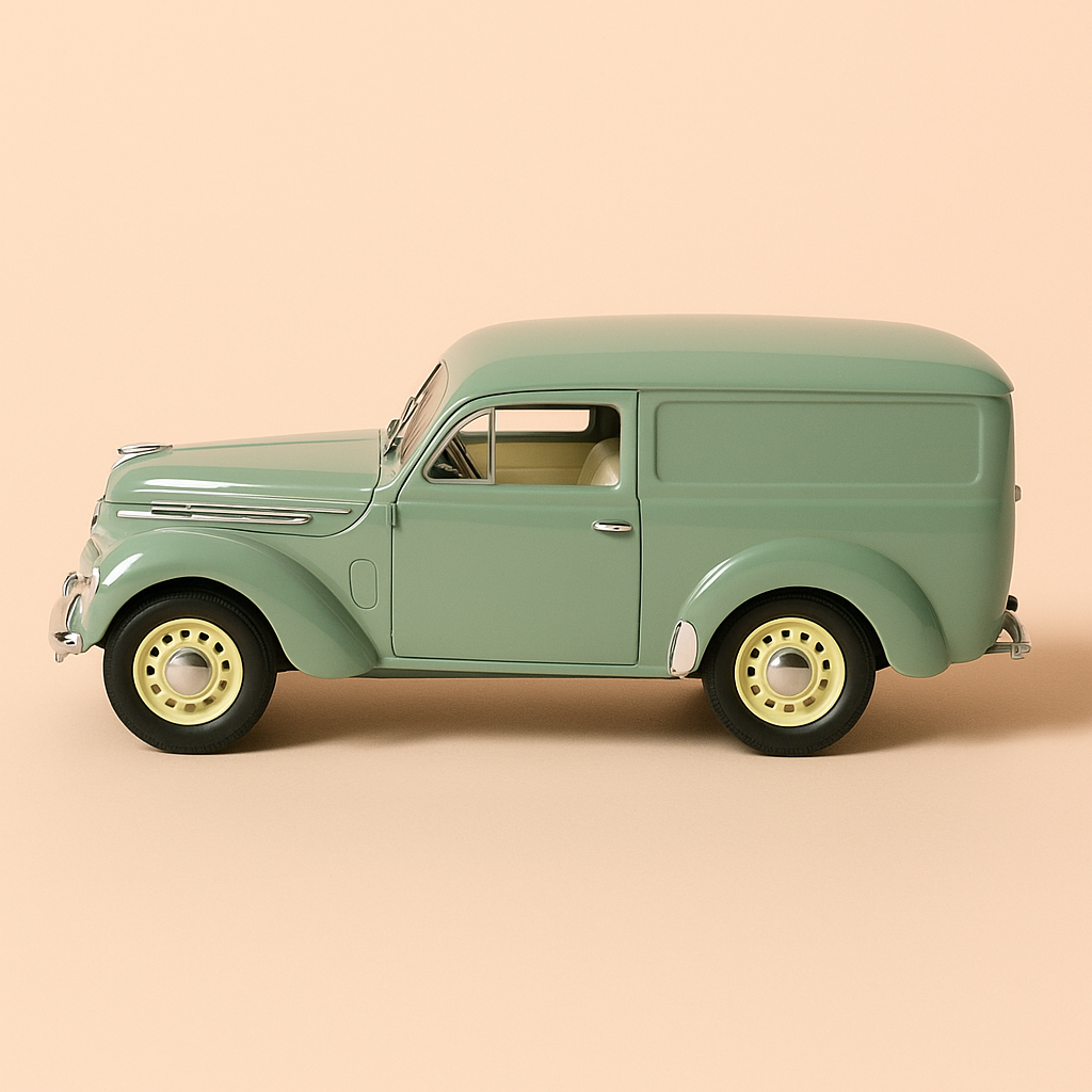 Renault Juvaquatre zielony z 1952 roku - Solido (Skala 1/18)