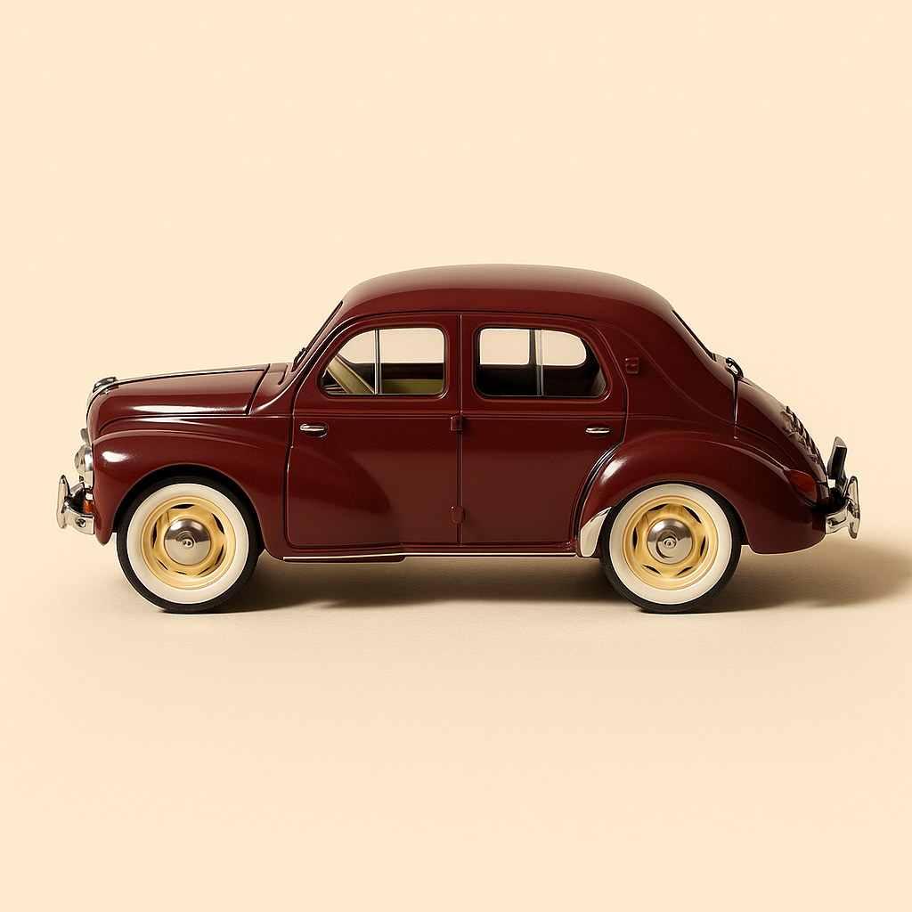 Renault 4CV bordowy - Solido (Skala 1/18)