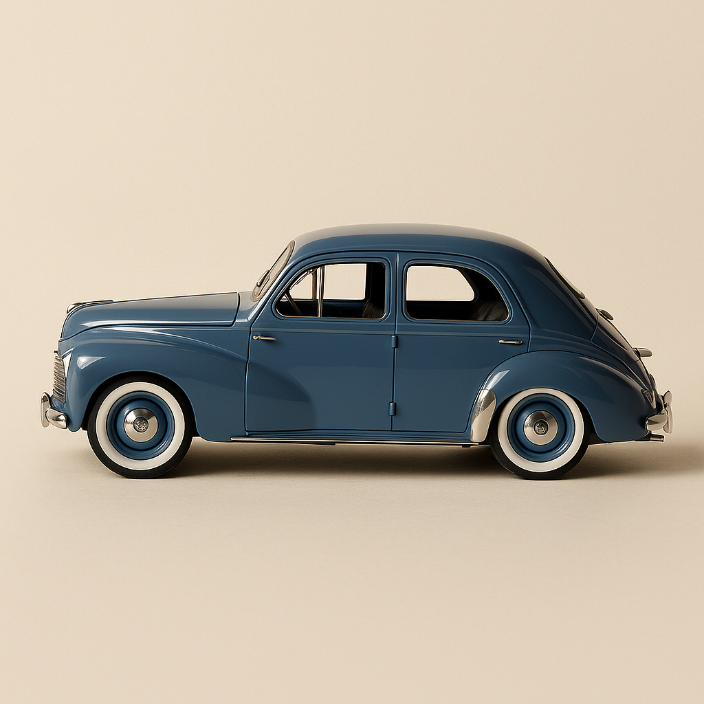 Peugeot 203 niebieska z 1954 roku - Solido (Skala 1/18)