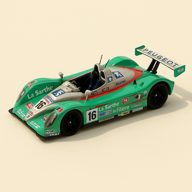 Courage C52 Peugeot verte et rouge numéro 16 - 24 heures du Mans de 2000 - Image haute qualité