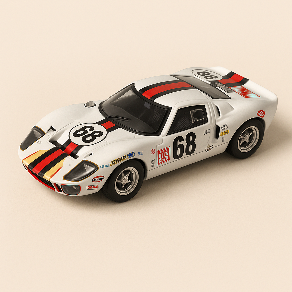 Ford GT40 blanche numéro 68 - 24 heures du Mans de 1969