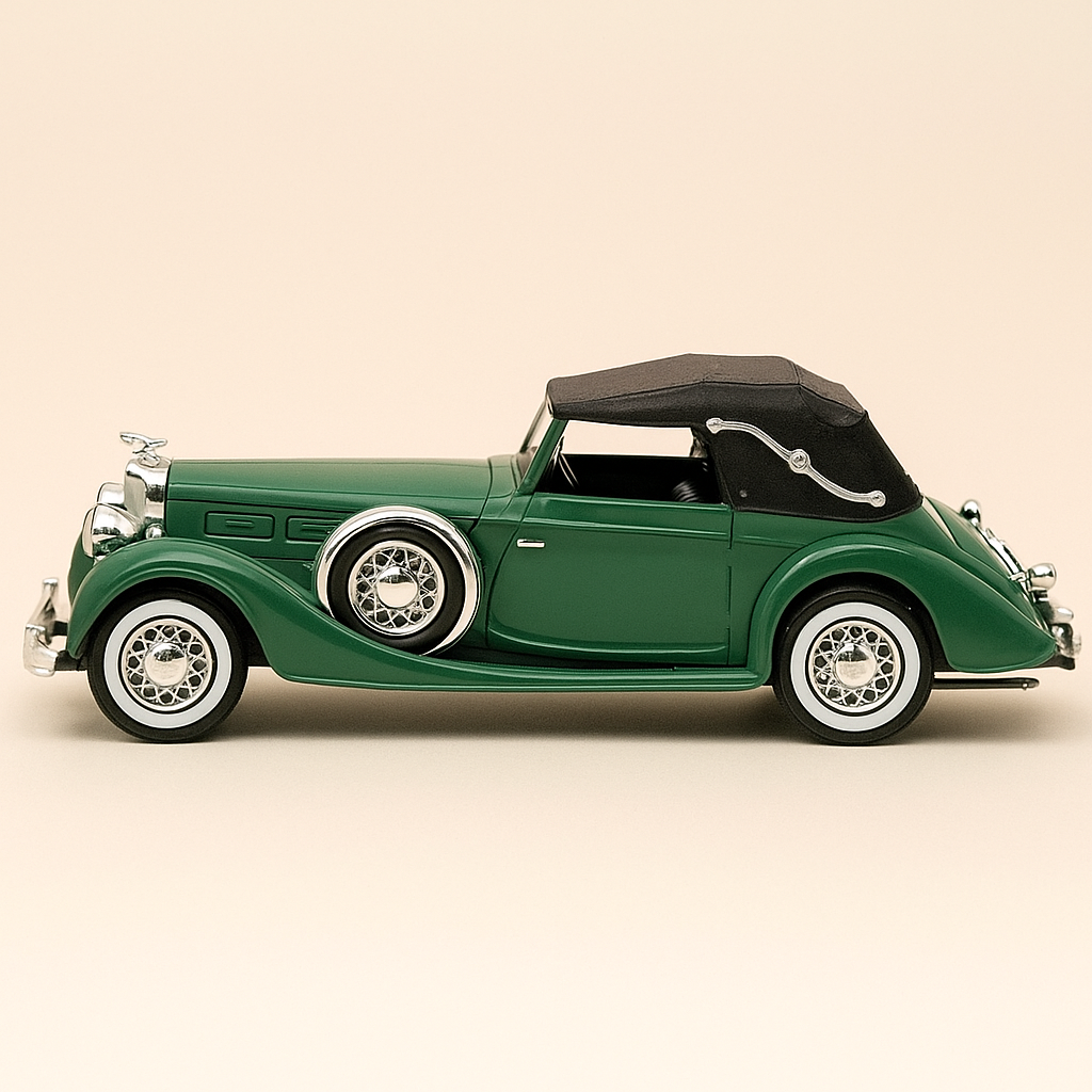 Delage D8-120 grénge Cabrio vun 1939