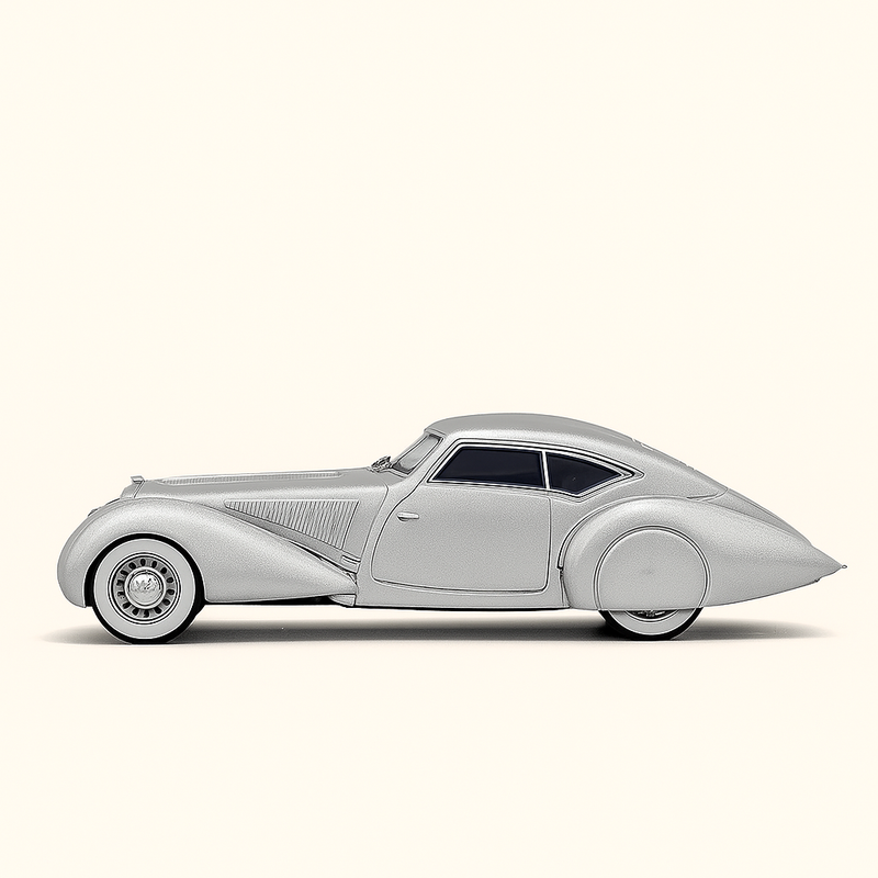 Delage D8 120-S Pourtout aéro coupé gris de 1938