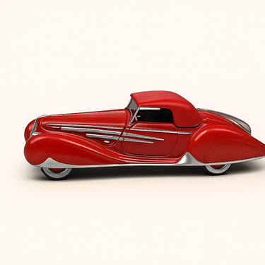 Photo professionnelle de la voiture miniature Delahaye 165 V12 De 1947 - Image clean haute qualité