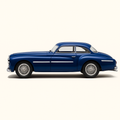 Photo professionnelle de la voiture miniature Delahaye 175 Coupe Motto De 1951 - Image clean haute qualité