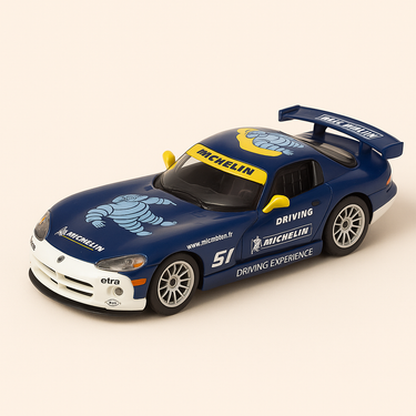 Photo professionnelle de la voiture miniature Dodge Viper Driving Experience Michelin - Image clean haute qualité