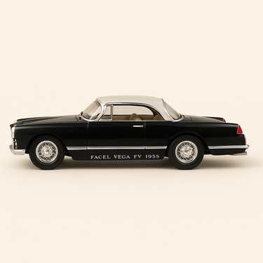 Photo professionnelle de la voiture miniature Facel Vega Fv Noire De 1955 Echelle 1 24Eme - Image clean haute qualité