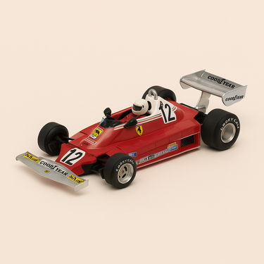 Photo professionnelle de la voiture miniature Ferrari 312 T2 Numero 21 De 1977 Formule 1 Grand Prix Du Canada - Image clean haute qualité