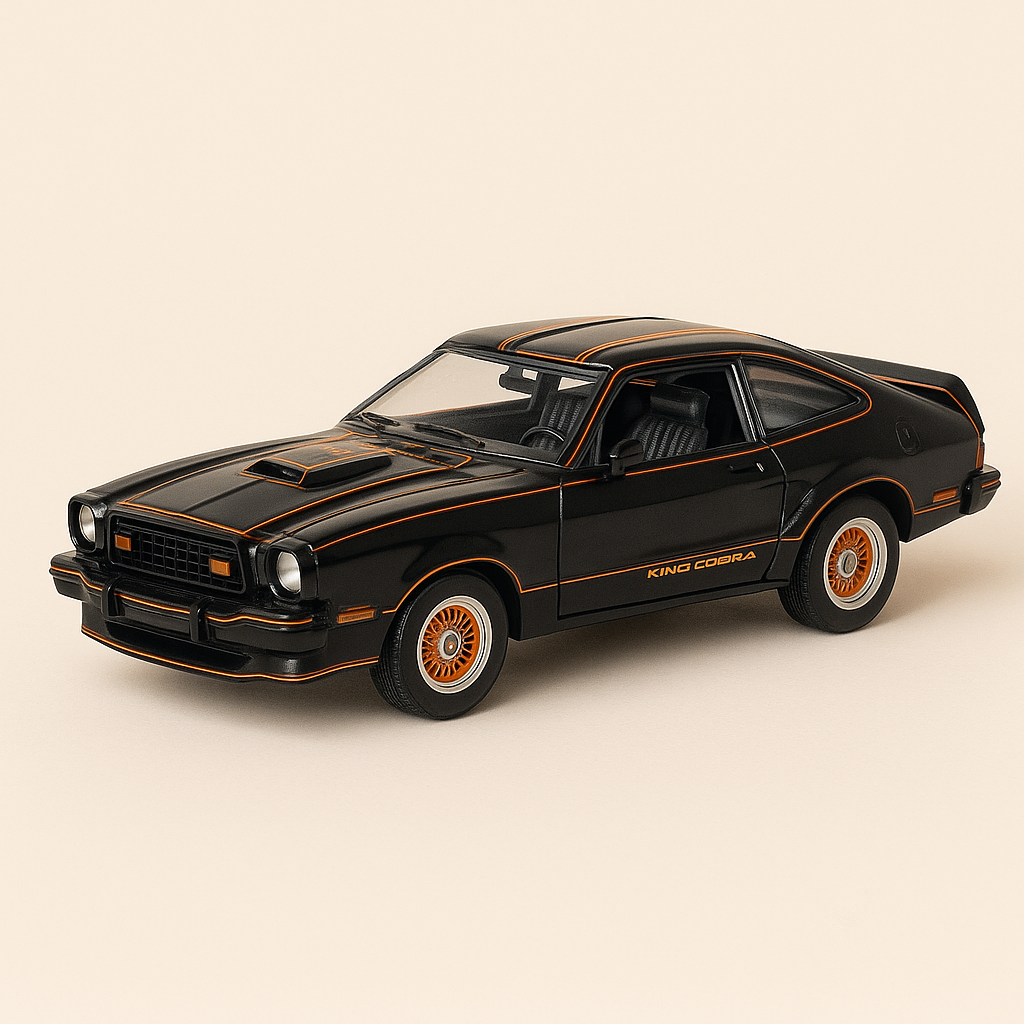 1978 Schwaarze Ford Mustang 2 King Cobra (Amerikaneschen Auto)