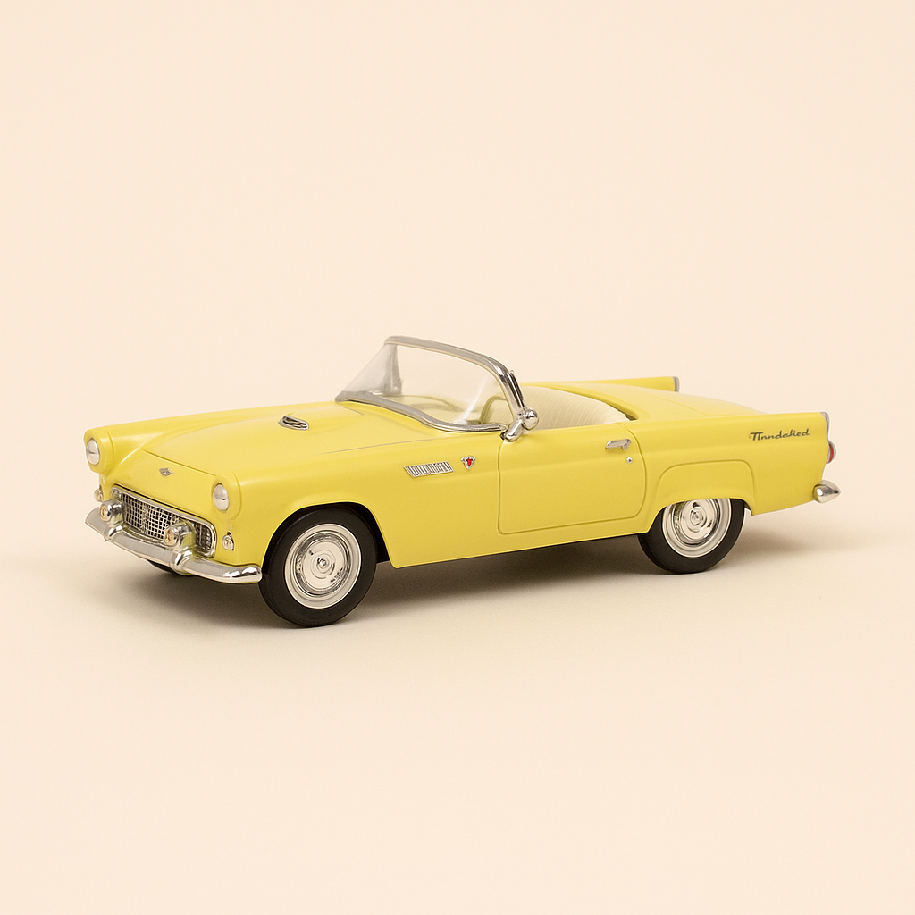 Ford Thunderbird amarillo de 1955 (coche americano)