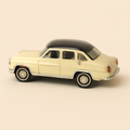 Photo professionnelle de la voiture miniature Ford Vedette Vendome Blanche Et Toit Noir - Image clean haute qualité
