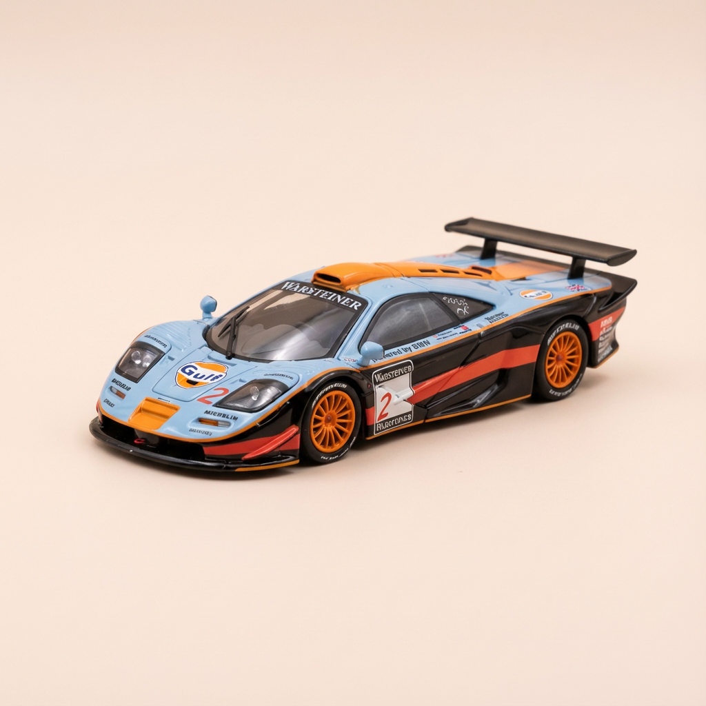 McLaren F1 GTR blue and orange (GULF colors) - 1997 FIA GT Hockenheim
