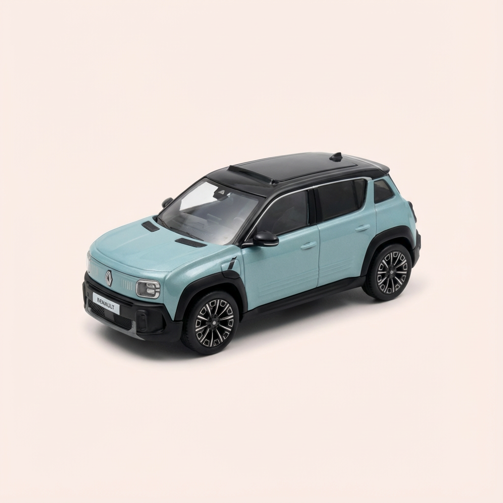 Voiture miniature - Renault 4 e-tech 100% electric couleur vert Hauts de France - Norev