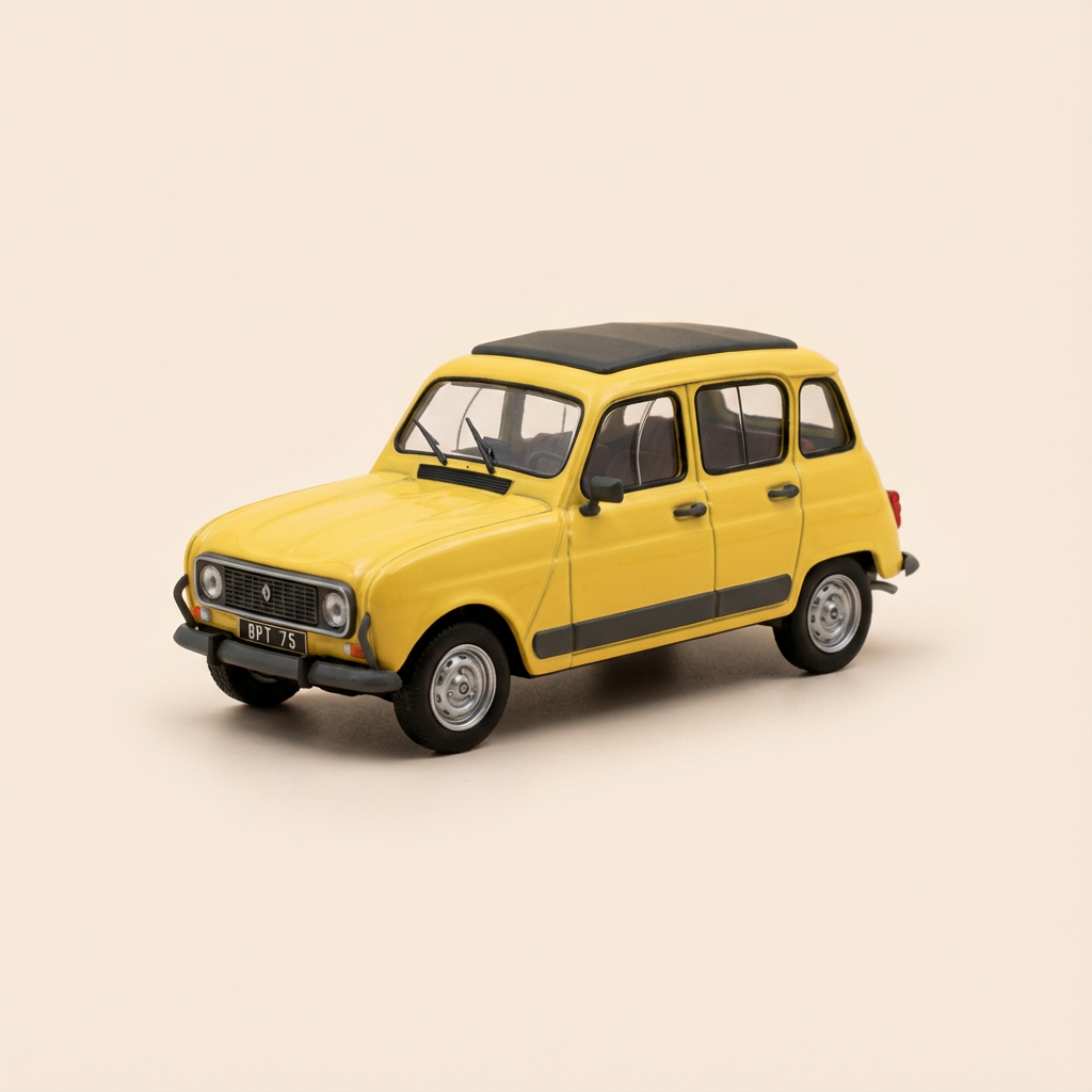 Renault 4L GTL jaune de 1978 - Vitesse référence V045D (boite carrée)