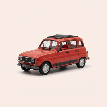 Voiture miniature - Renault 4L GTL orangée de 1978 - Vitesse référence 045E (boite carrée)