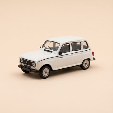 Voiture miniature - Renault 4L Savane blanche