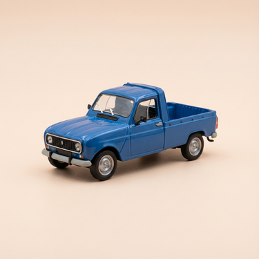 Voiture miniature - Renault 4L pick-up bleue - Vérem référence V3016