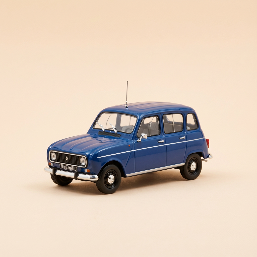 Renault 4L ciemnoniebieska z Gendarmerie