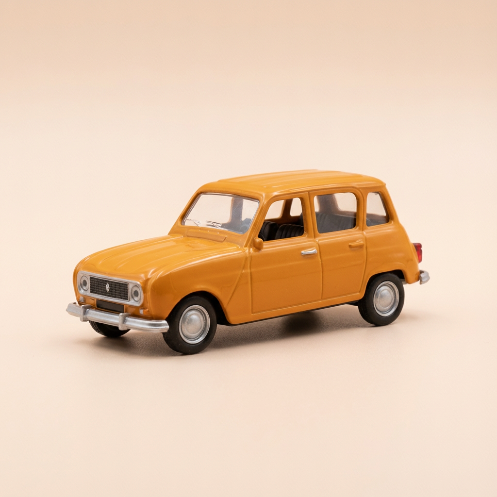 Renault 4L orange (car added on base)