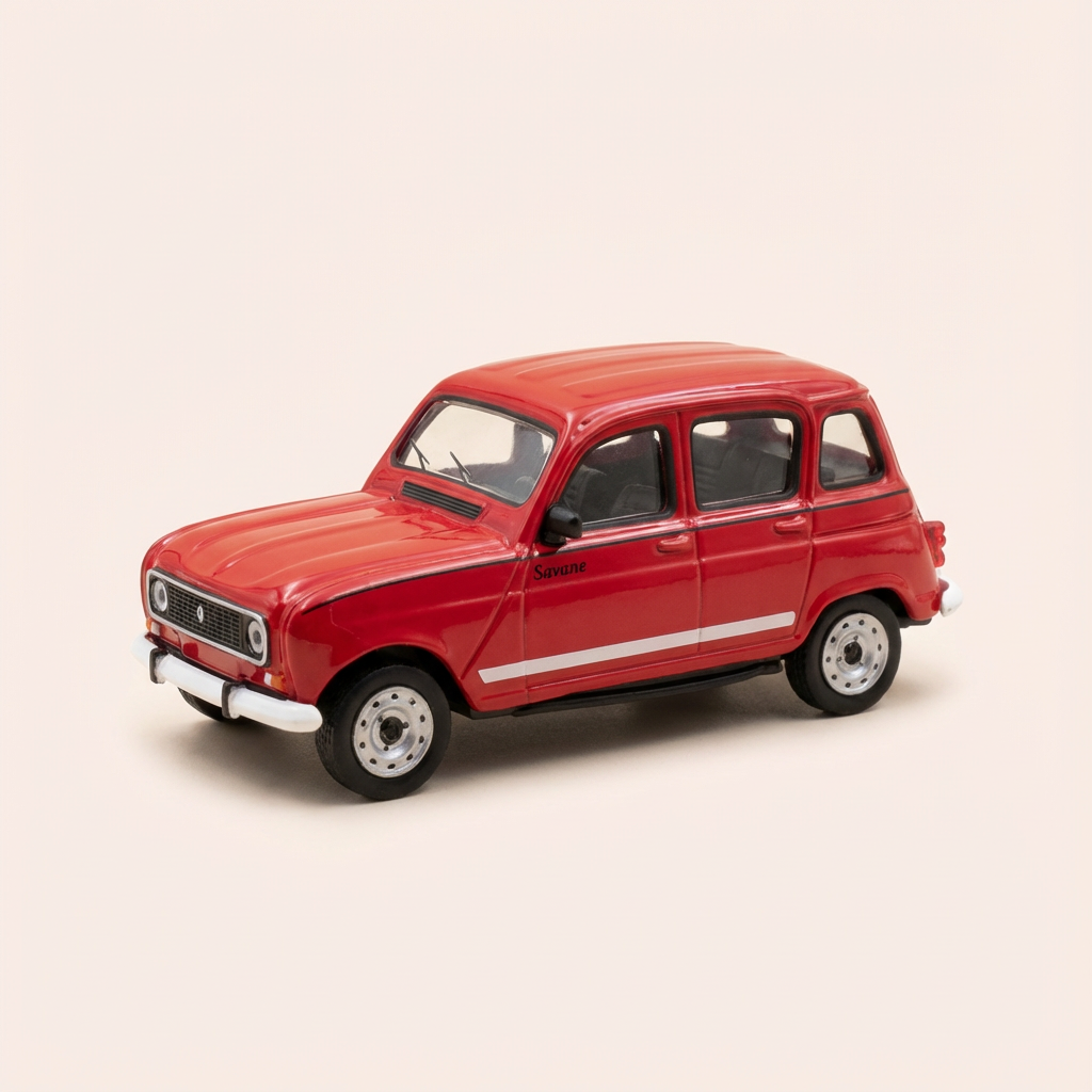 Voiture miniature - Renault 4L GTL Savane rouge