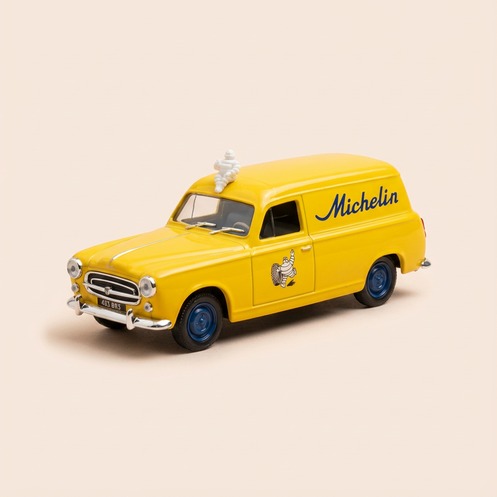 Peugeot 403 break żółty MICHELIN - Solido numer referencyjny 82108