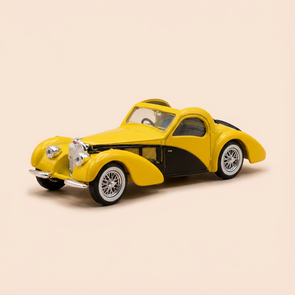Bugatti découvrable jaune - Solido référence 4109