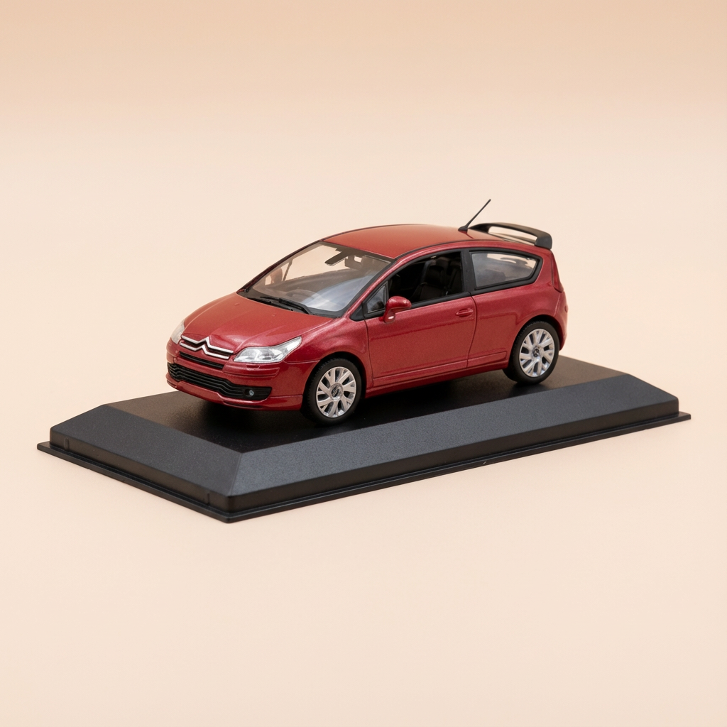 Citroën C4 Coupé rouge foncé de 2004