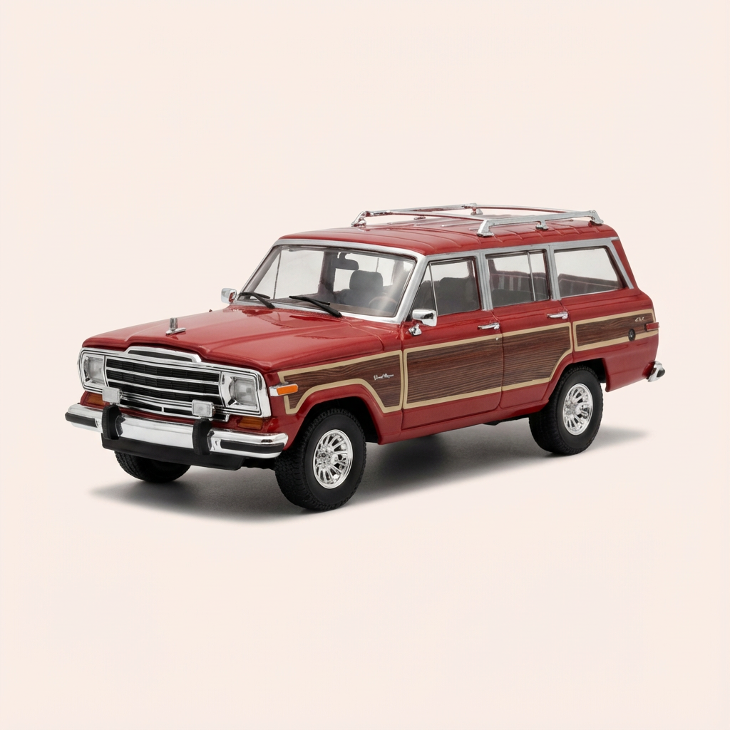 Jeep Grand Wagoneer Skyler White's donkerrood/bordeaux en bruin - Greenlight Collectibles