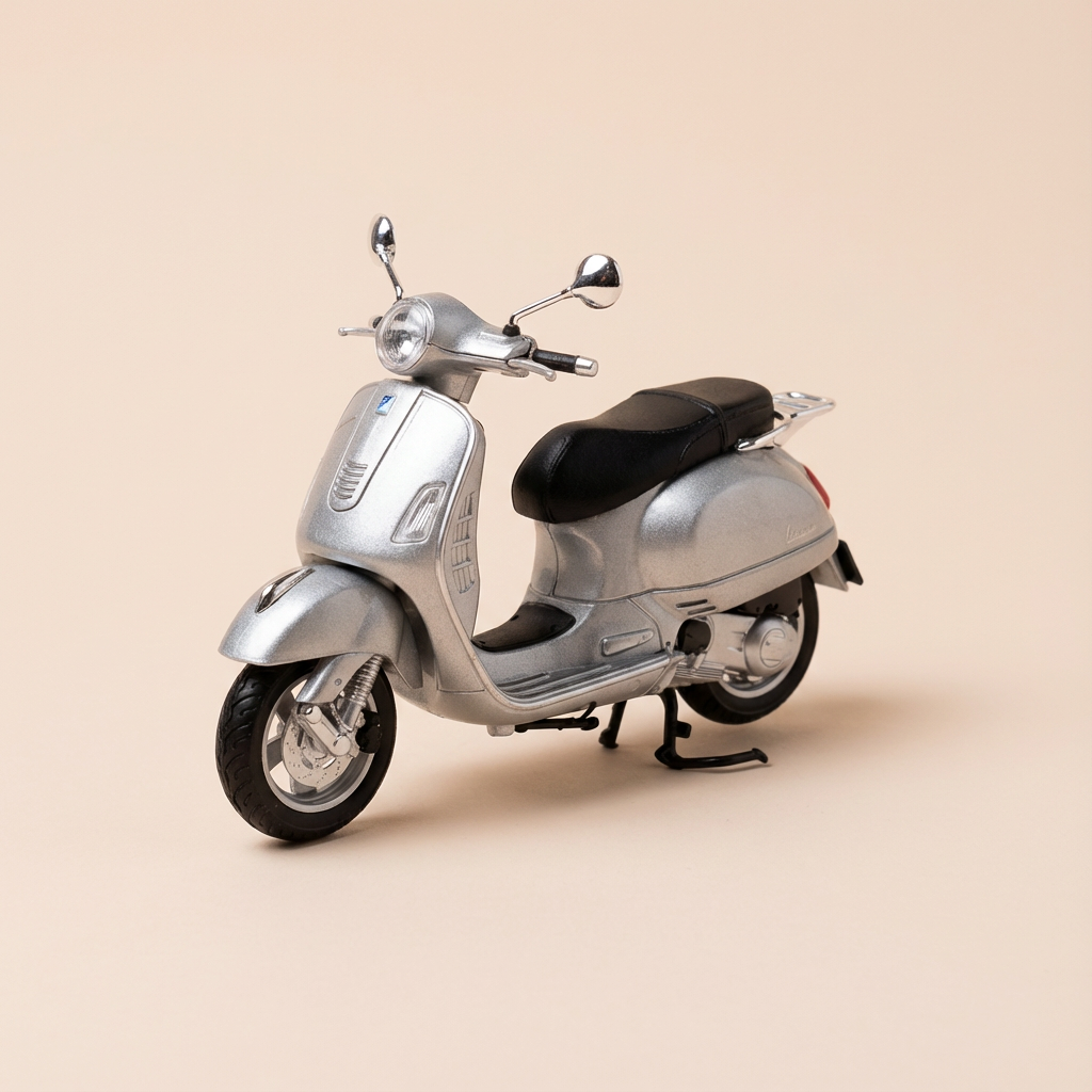 Gray Vespa (long seat) - Maisto
