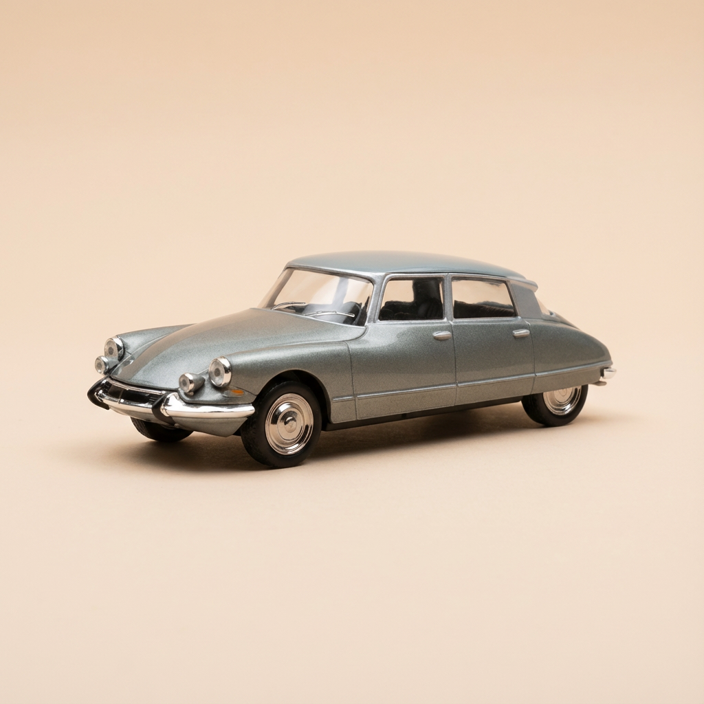 Citroën DS 19 Pallas gris - La Nationale 7 - d'blou Strooss