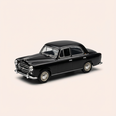 Voiture miniature - Peugeot 403 noire - La Nationale 7 - la route bleue