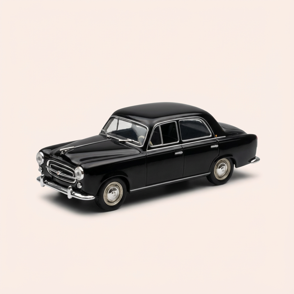 Peugeot 403 schwaarz - La Nationale 7 - d'blau Strooss