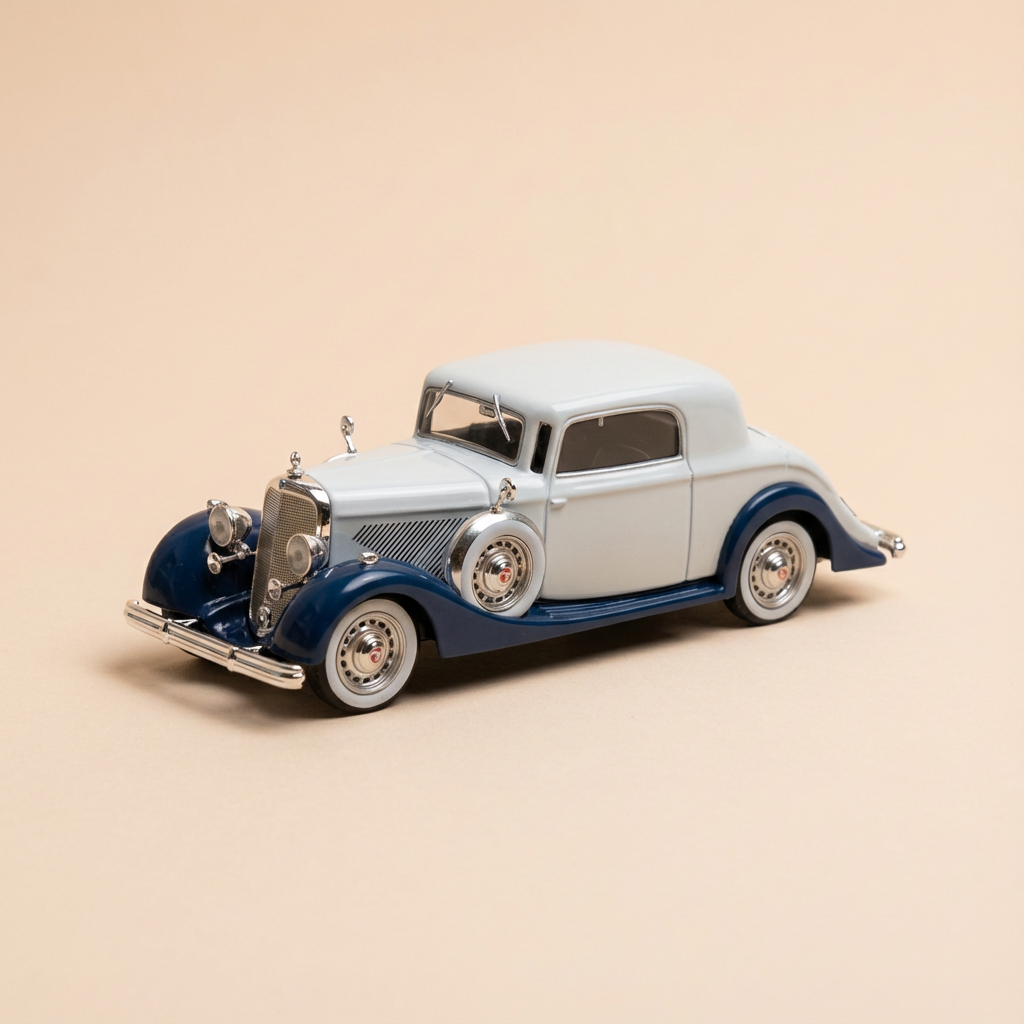 Panhard 6 CS faux cabrioletgréiss a bläiw - La Nationale 7 - d'blau Strooss