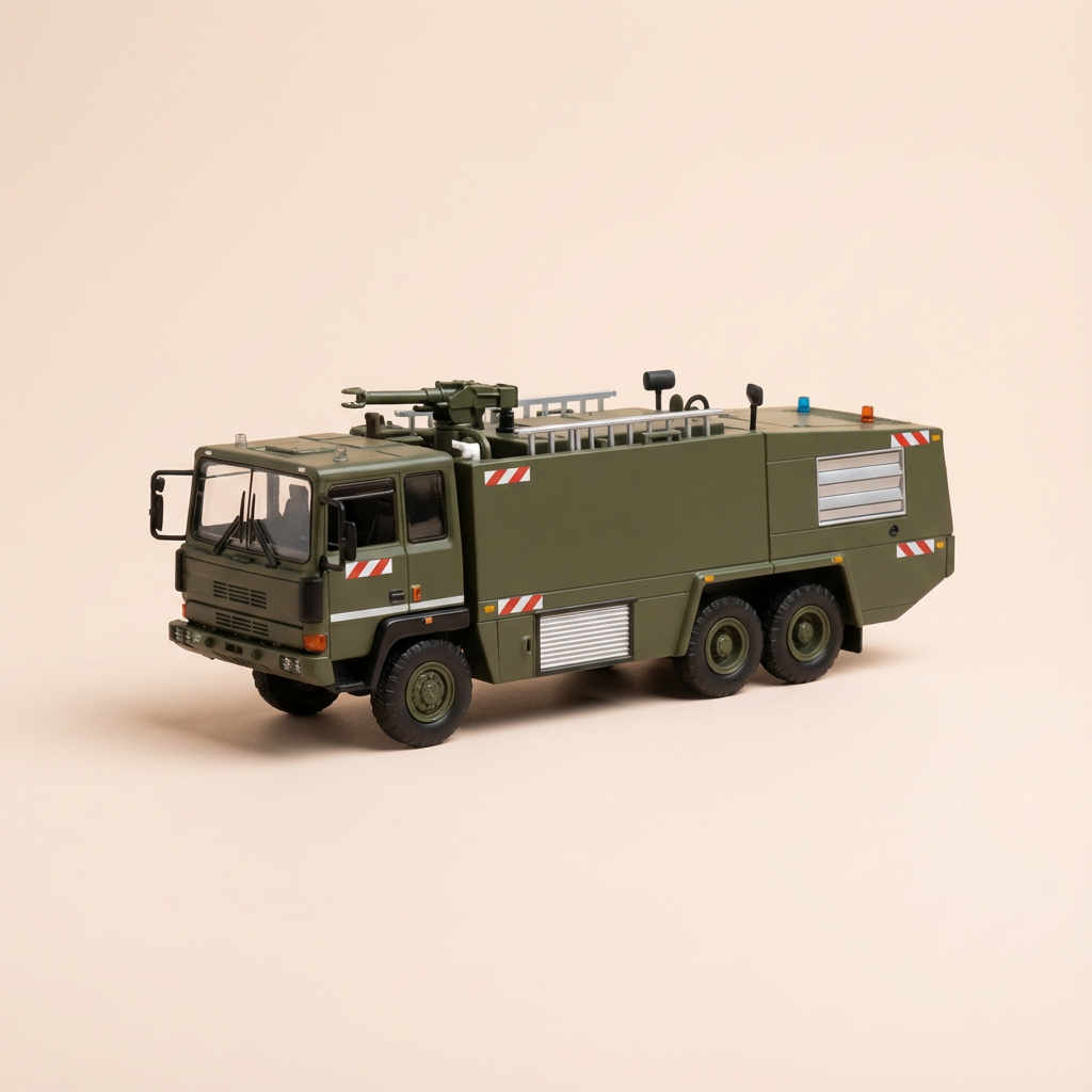 Camião de Bombeiros Thomas VMA 71 Verde Militar (França 1990) - Caminhão Militar
