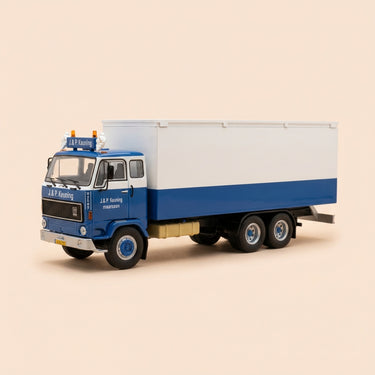 Voiture miniature - Camion Volvo F88 fourgon bleue et blanc