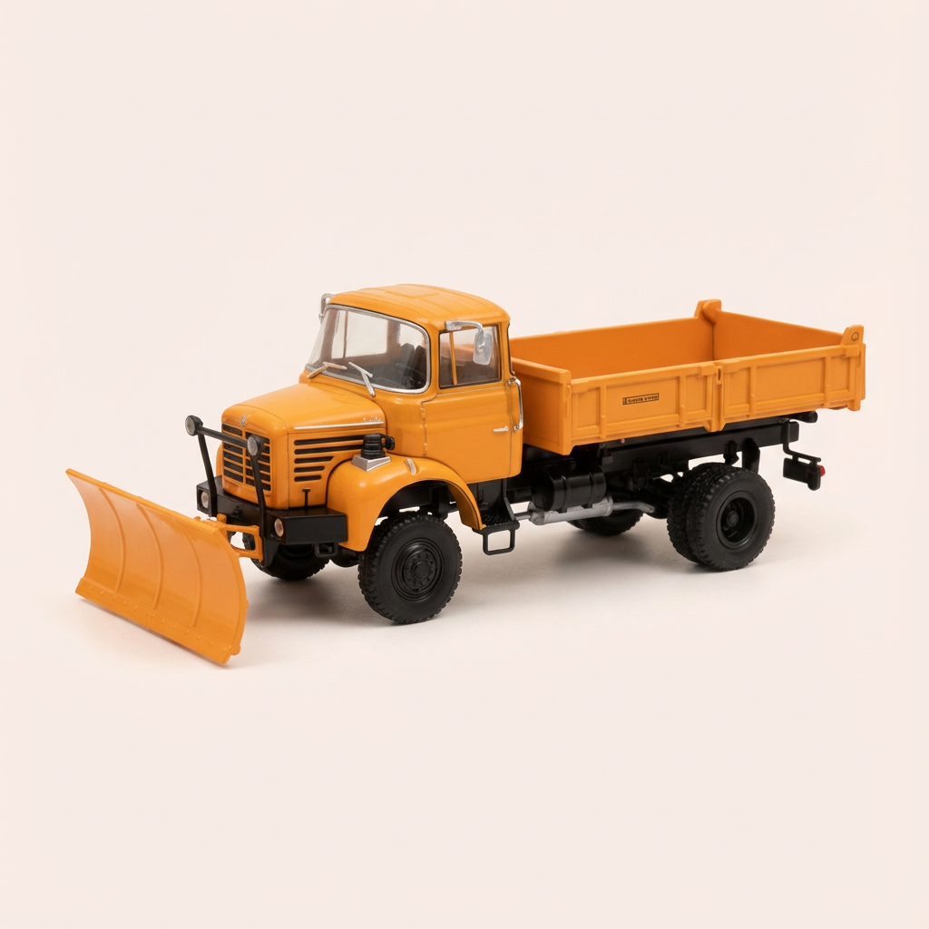 Orange Schneeschaufel Berliet L 64-6 M3 4x4