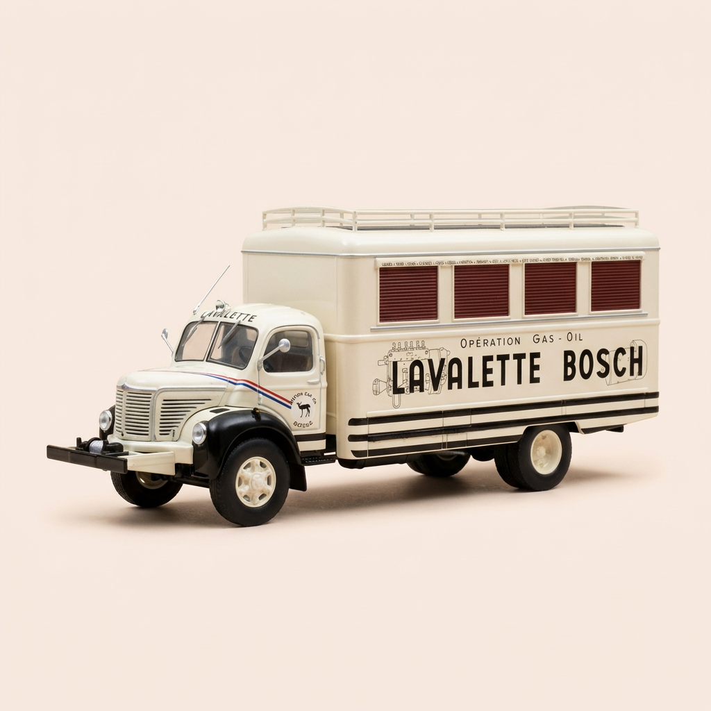 Camión Berliet GLC 6 beige LAVALETTE BOSCH (con blister y cartón)