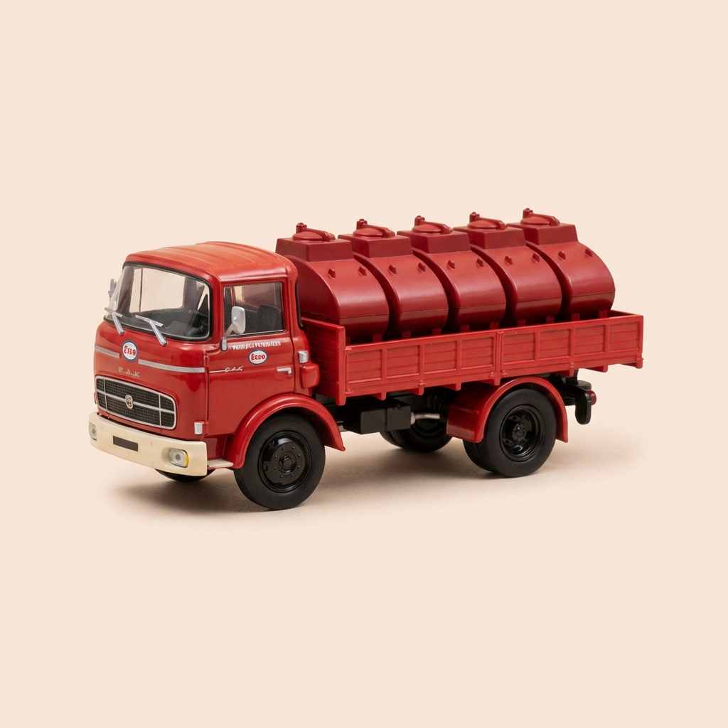 Camion citerne Berliet GAK 5 rouge foncé Produits Pétroliers ESSO (avec blister et avec carton)