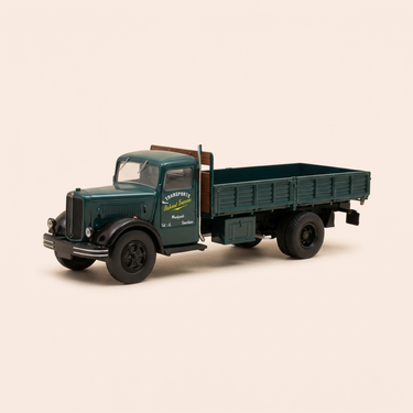 Voiture miniature - Camion benne Berliet GDR 7W vert transport François Richaud (Manque un rétroviseur)