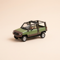 Voiture miniature - Renault Rodéo 5 4 saisons Teilhol de 1983 verte et marron