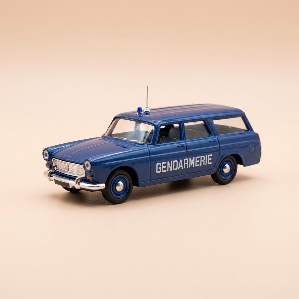 Peugeot 404 Gendarmerie Azul Carrinha de 1964 (Eligor referência 1139)