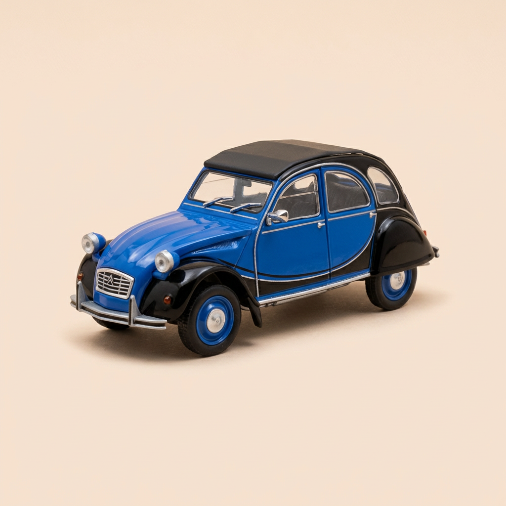 Citroën 2 CV Charleston Blue and Black - Eligor