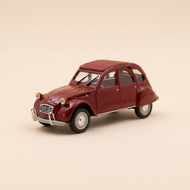 Voiture miniature - Citroën 2 CV AZAM bordeaux - Norev