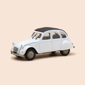 Voiture miniature - Citroën 2 CV 6 blanche PERRIER - Norev
