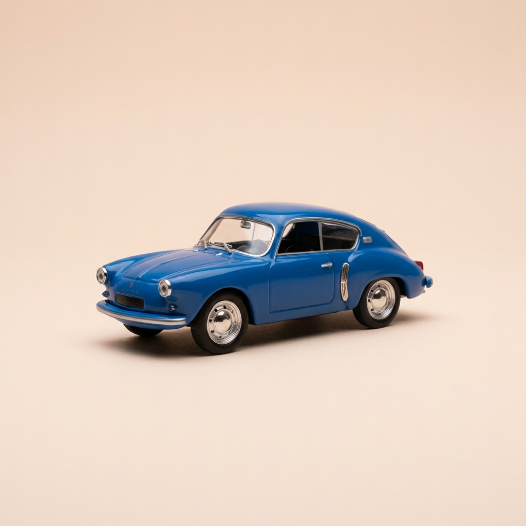 Renault Alpine A106 blo vun 1956 (kleng Schachtel)