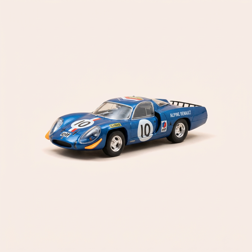 Renault Alpine A220 bleue numéro 10 - 1000 kms de Paris de 1968 (sous blister)