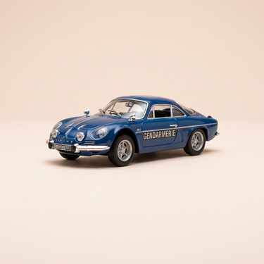 Voiture miniature - Renault Alpine A110 bleue de la gendarmerie de 1971 (sous blister)