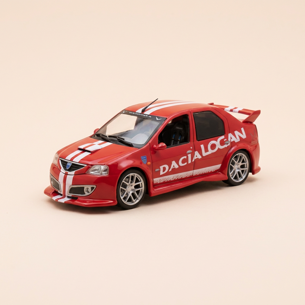 Dacia Logan Tuning rossa e bianca del 2005 - ELIGOR