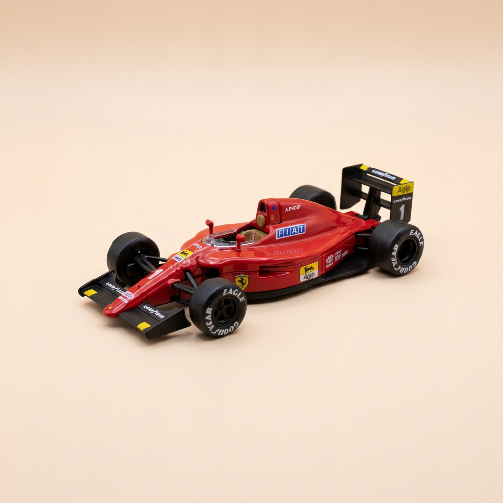 Ferrari F1 641/2 rouge numéro 1 de 1990 - Formule 1 - Alain Prost